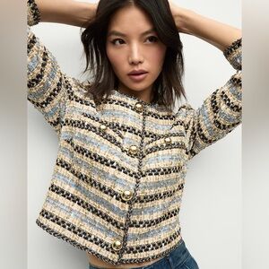 Veronica Beard Sumira Metallic Tweed Jacket $798 NEW without tag